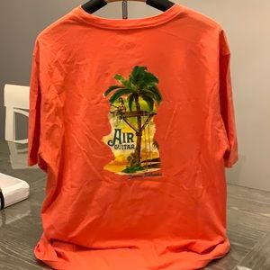Tommy Bahama Orange Tropical Graphic Short Sleeve Tee